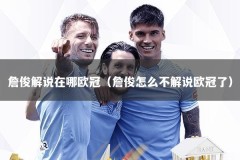 詹俊解说在哪欧冠（詹俊怎么不解说欧冠了）