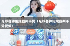 足球各种犯规裁判手势（足球各种犯规裁判手势视频）